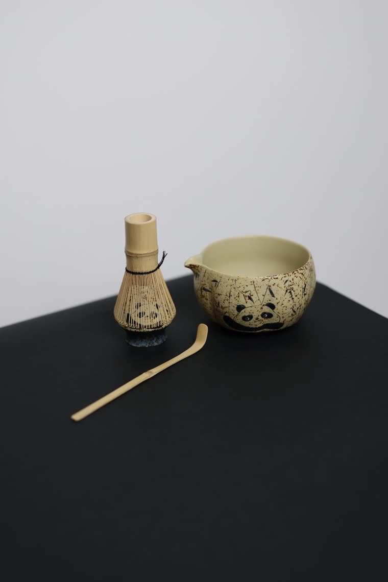 The Panda Set — panda bowl and whisk